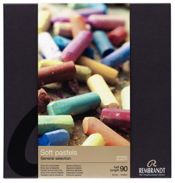 Rembrandt Set de pastels tendres Sélection Générale Professionnelle, 90 pastels moyens